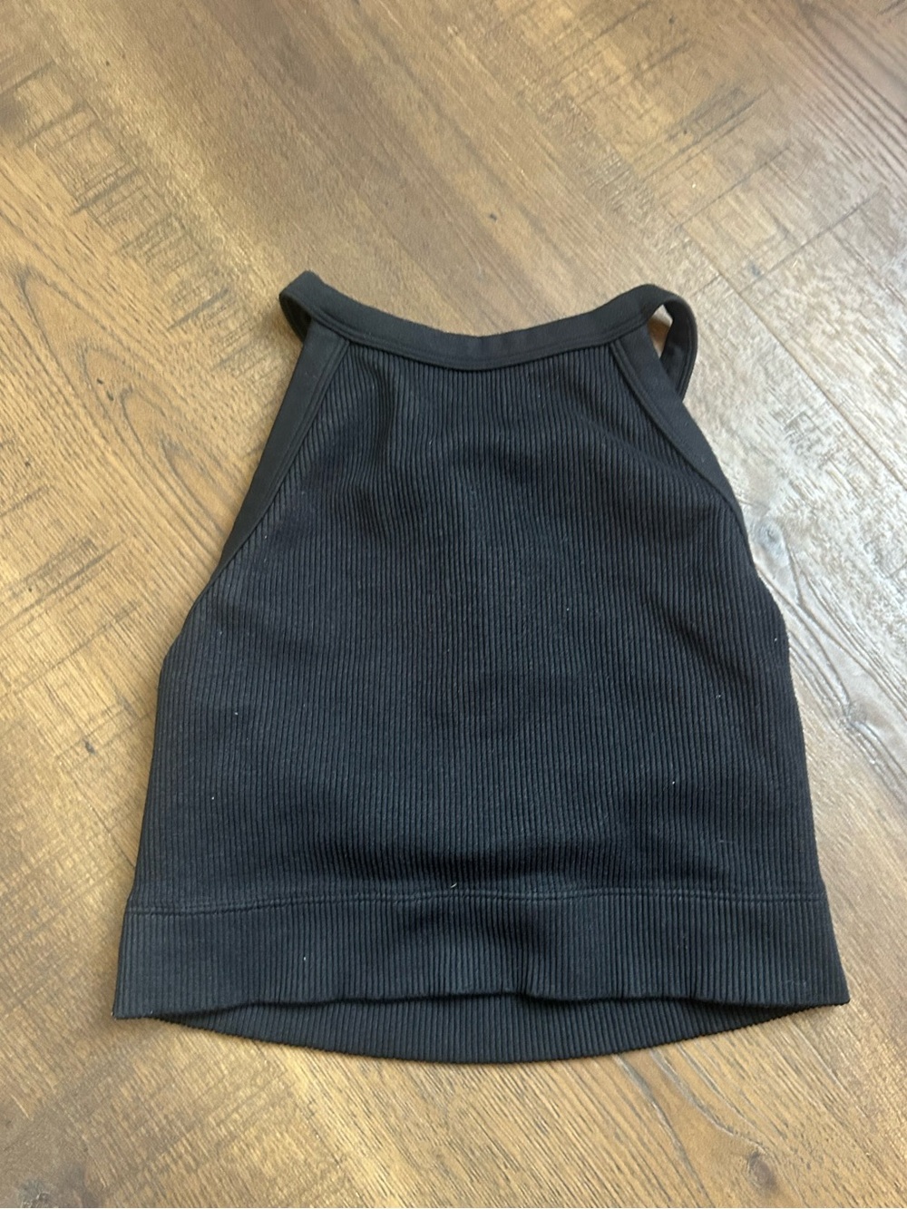 Aerie Black Ribbed High-Neck Women's Skirt